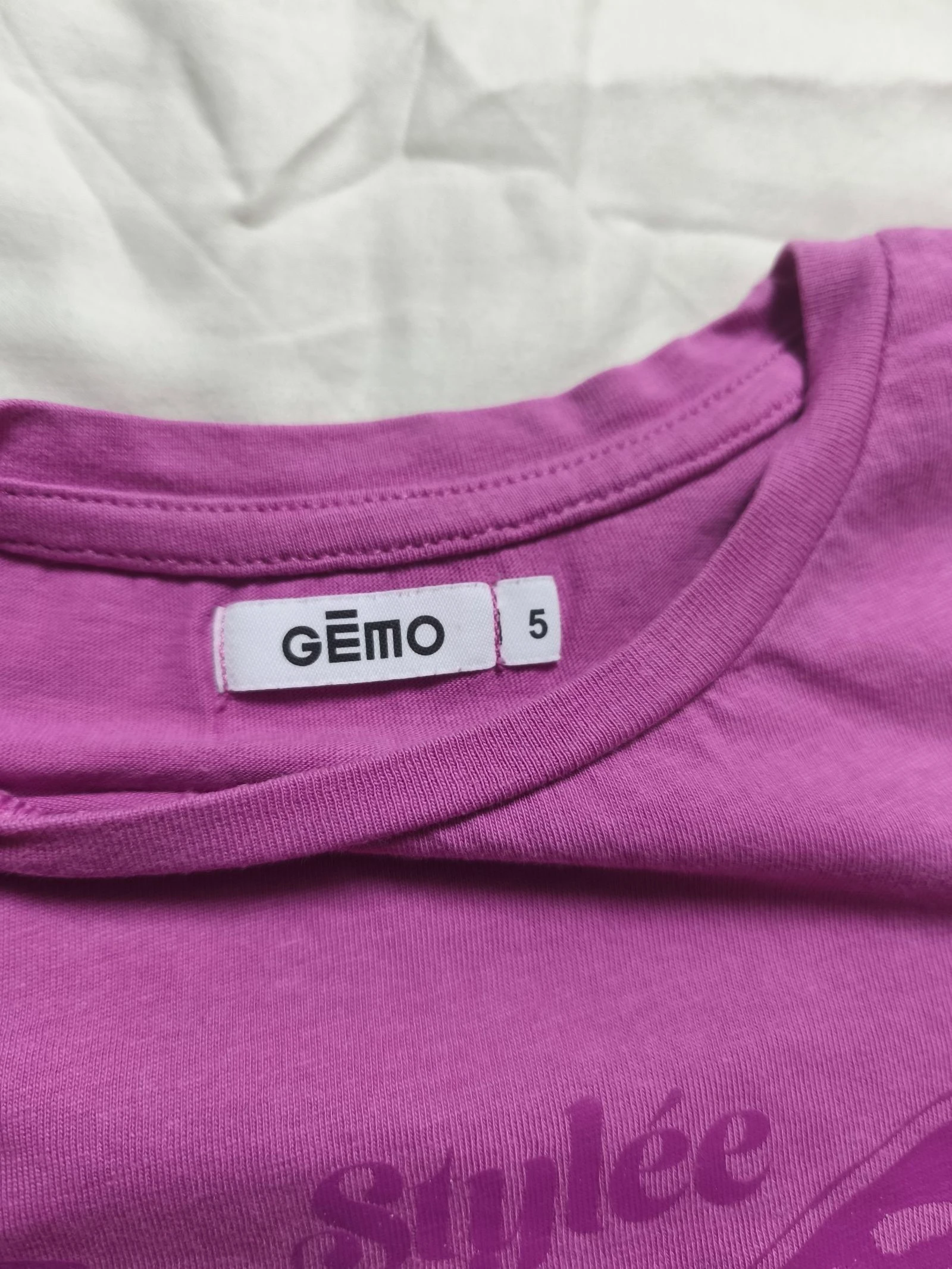 Lot of 3 girls' long-sleeve t-shirts (5 years old) – photo 5